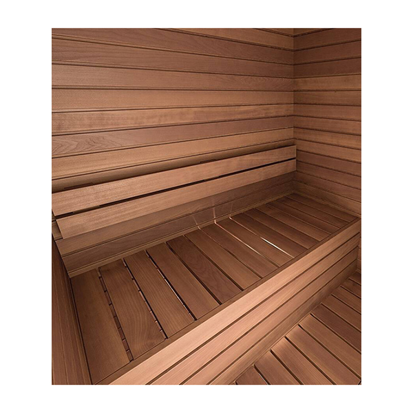 Banco de madeira interior sauna Cala