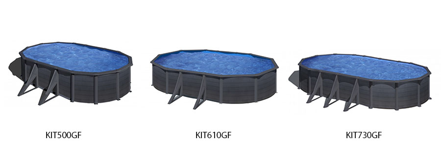 Comparativa das medidas das piscinas Kea oval