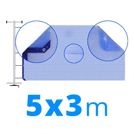Cobertura térmica solar 3x5 m azul