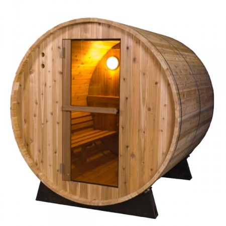 Sauna Exterior Barril Rústica