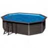 Cobertura térmica piscina Composite Gre oval