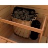 Estufa elétrica sauna Cala interior