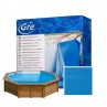 Liner Azul para piscinas circulares de madeira Sunbay Gre