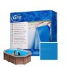 Liner Azul para piscinas ovais de madeira Sunbay Gre