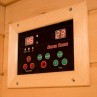 Sauna de infravermelhos de esquina Salomé painel de controlo