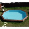 Piscina madeira oval Camomille Gre ambiente