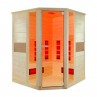 Sauna Ruby Corner luz laranja