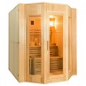 Lateral Sauna de Vapor Zen para 4 Pessoas