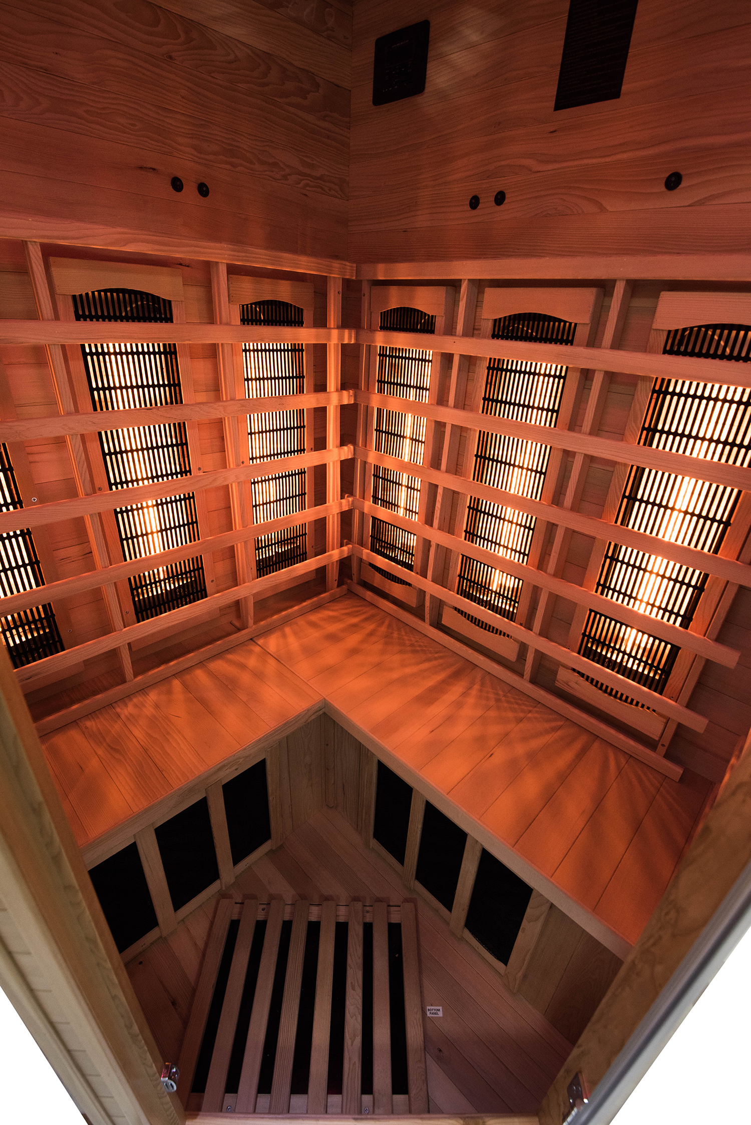 Interior Sauna Apollon Quartz 3 a 4 pessoas