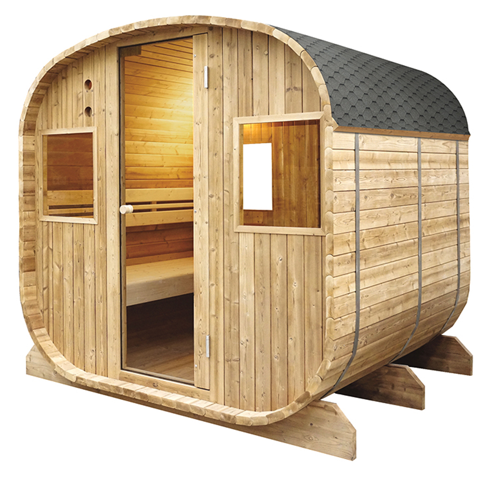 Sauna exterior Barrel Poolstar