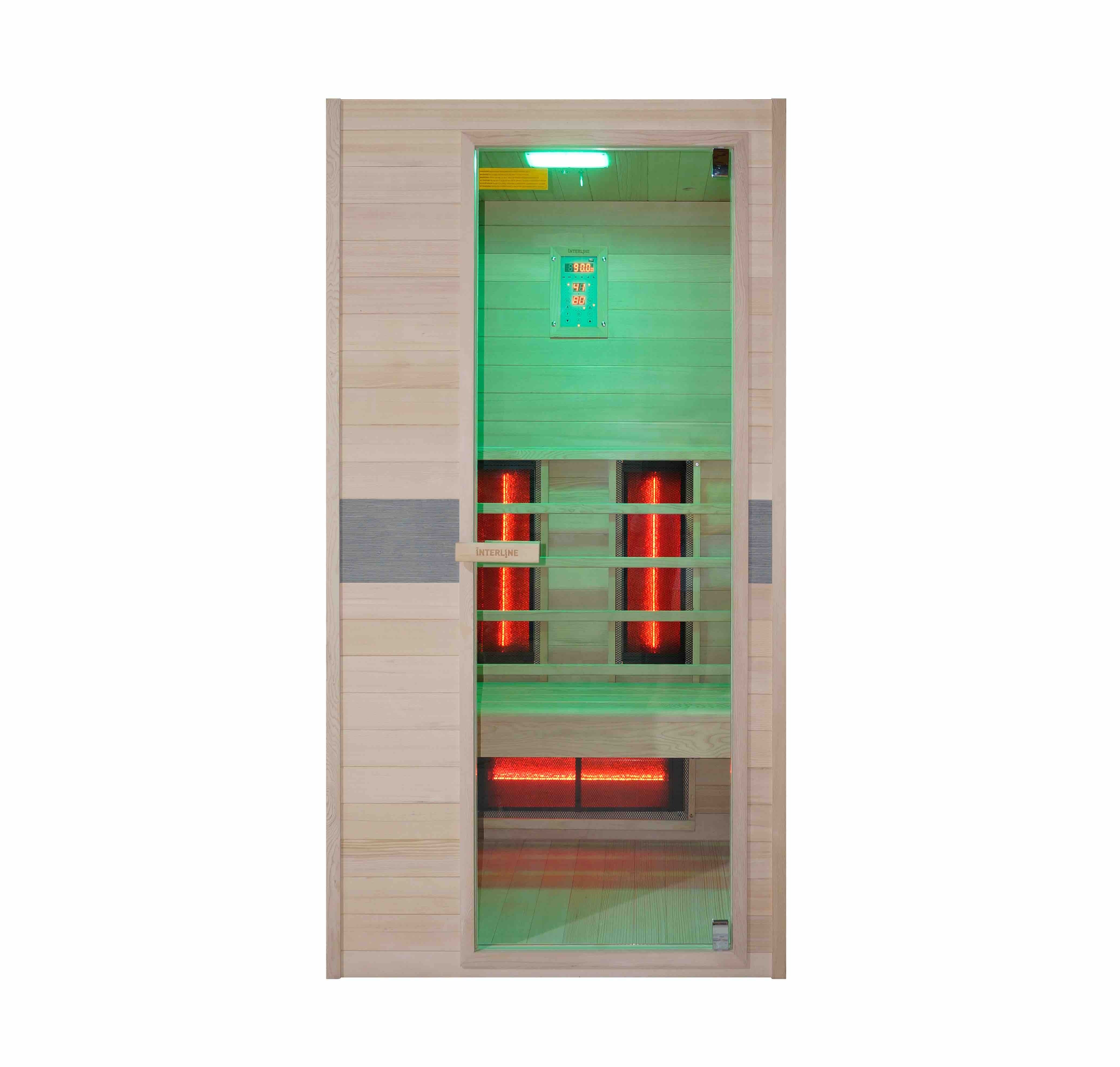 Sauna Jade iluminação verde