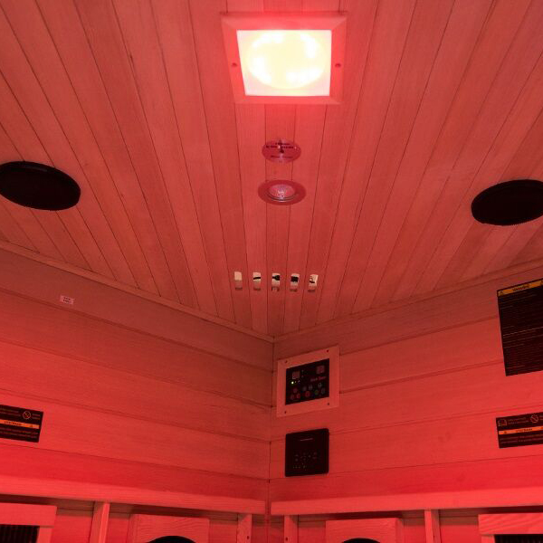 Iluminação vermelha Sauna Salome
