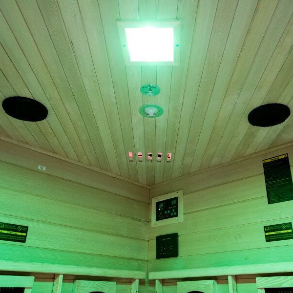 Iluminação verde Sauna infravermelha Salome