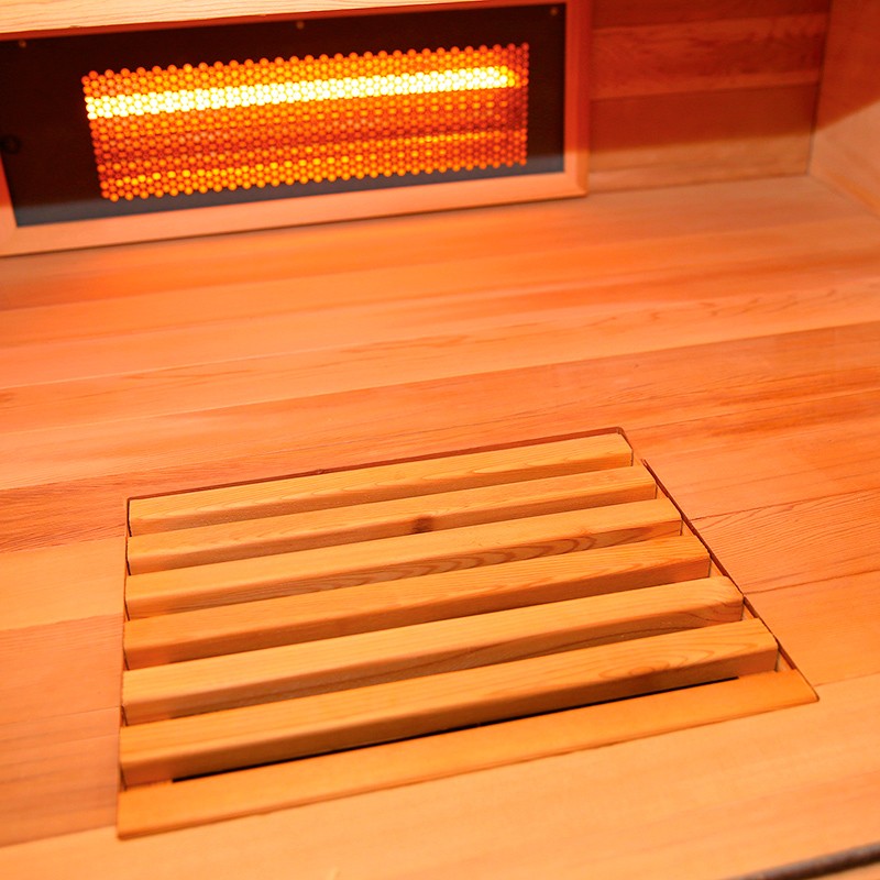 Interior sauna de infra-vermelhos Multiwave